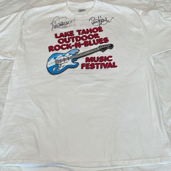Vintage NWOT szXL authentic 2003  Pat Travers and Brian Howe autographed T-shirt - Picture 2 of 13